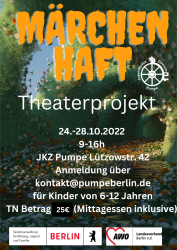 Märchenhaft - Theaterprojektwoche in den Herbstferien