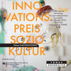 Preisverleihung: Innovationspreis Soziokultur